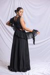BLACK ROYALE SKIRT SET