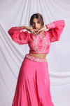 HOT PINK LUXE LEHENGA SET